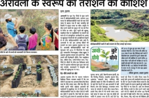 Efforts to beautify the lacklustre image of the Aravalis (Hindustan, 17th July)