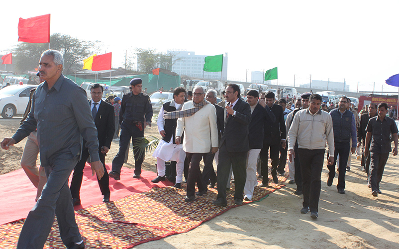 2011-1-16 Laying of the Foundation stone by Chief Minister Bhupinder Singh Hooda