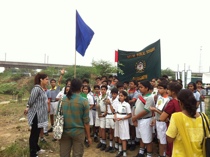 2012-7-26 DPS Students at Aravali Biodiversity Park.