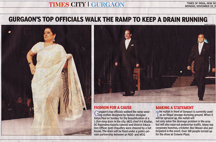 2011-11-22 TOI November 21, 2010 - Gurgaon came together to make a difference!
